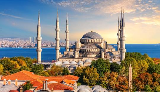 Stunning view of Istanbul, Turkey with historical landmarks