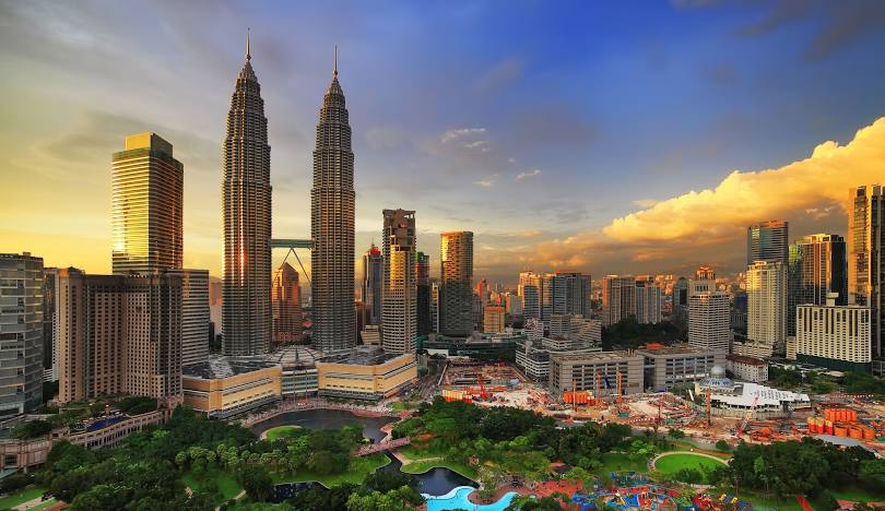 Petronas Towers in Kuala Lumpur, Malaysia